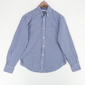 Gustin Blue and White Checkered Casual Button Down Shirt